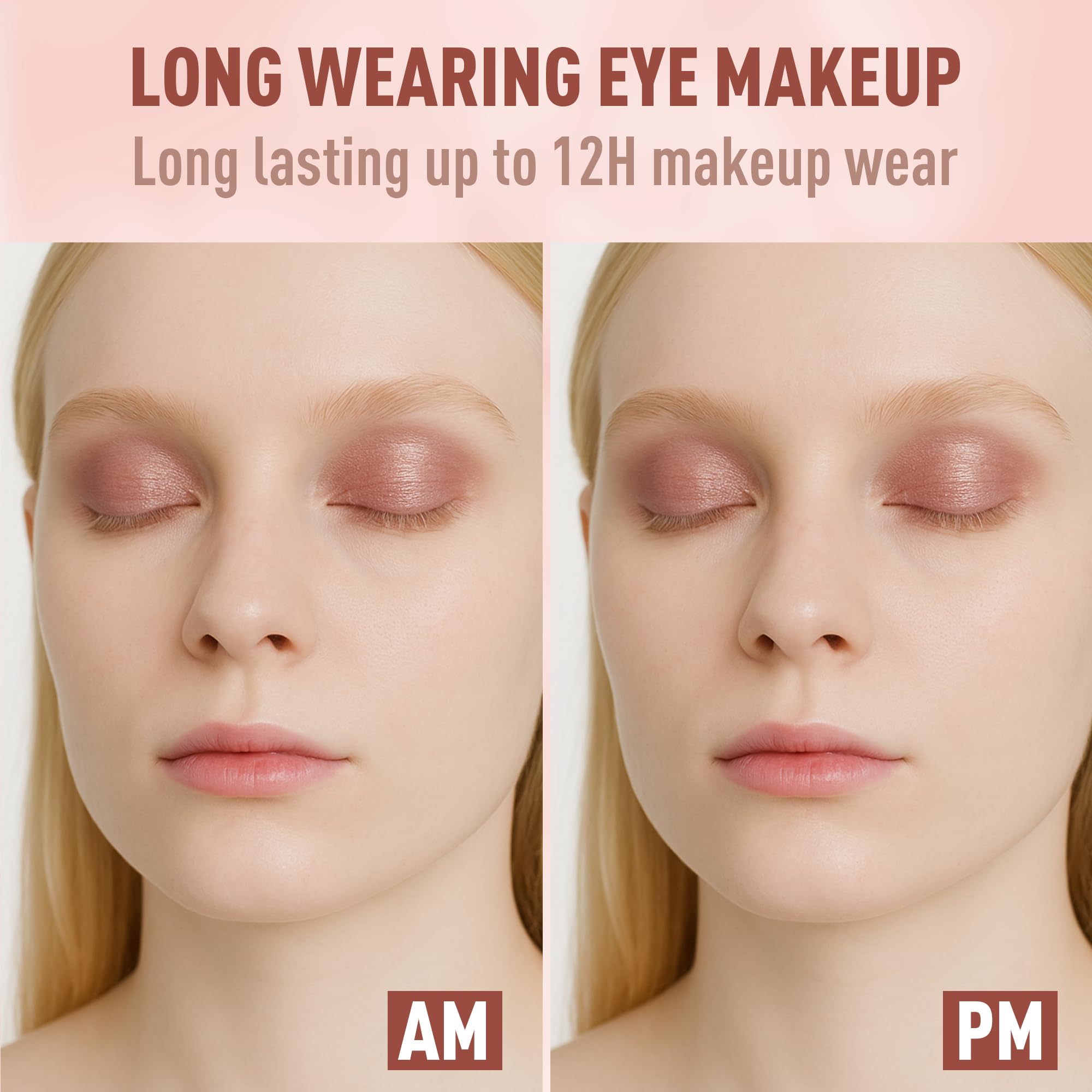 FV applying rose shimmer to eyelid for instant luminous eye color