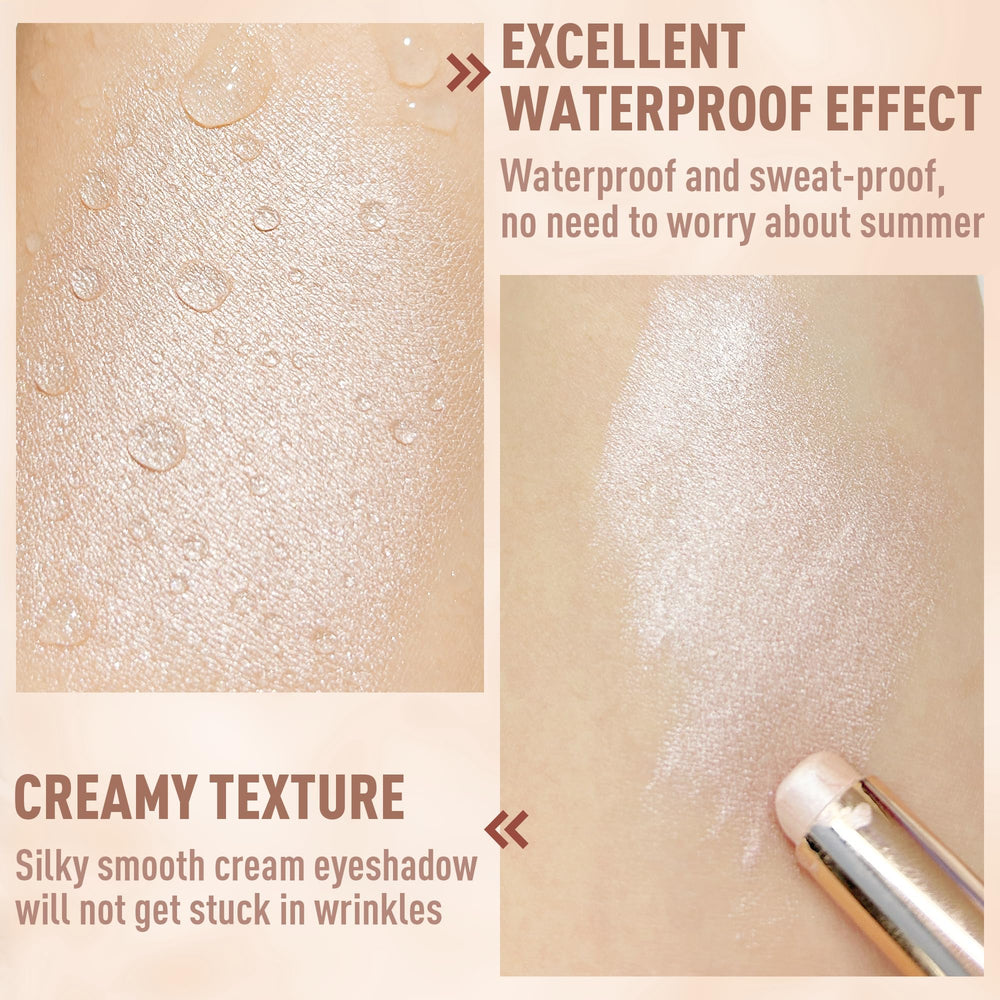 FV arm swatch of pearl shimmer showing rich pigment and blendable finish