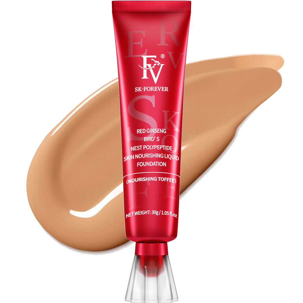 FV front packaging showing bottle and shade, highlights coverage benefit