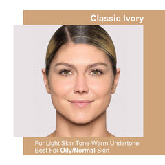 FV close-up of skin matte finish showing pore-blurring benefit