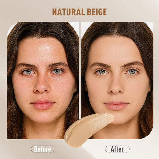FV texture close-up drop of foundation highlighting lightweight blendability