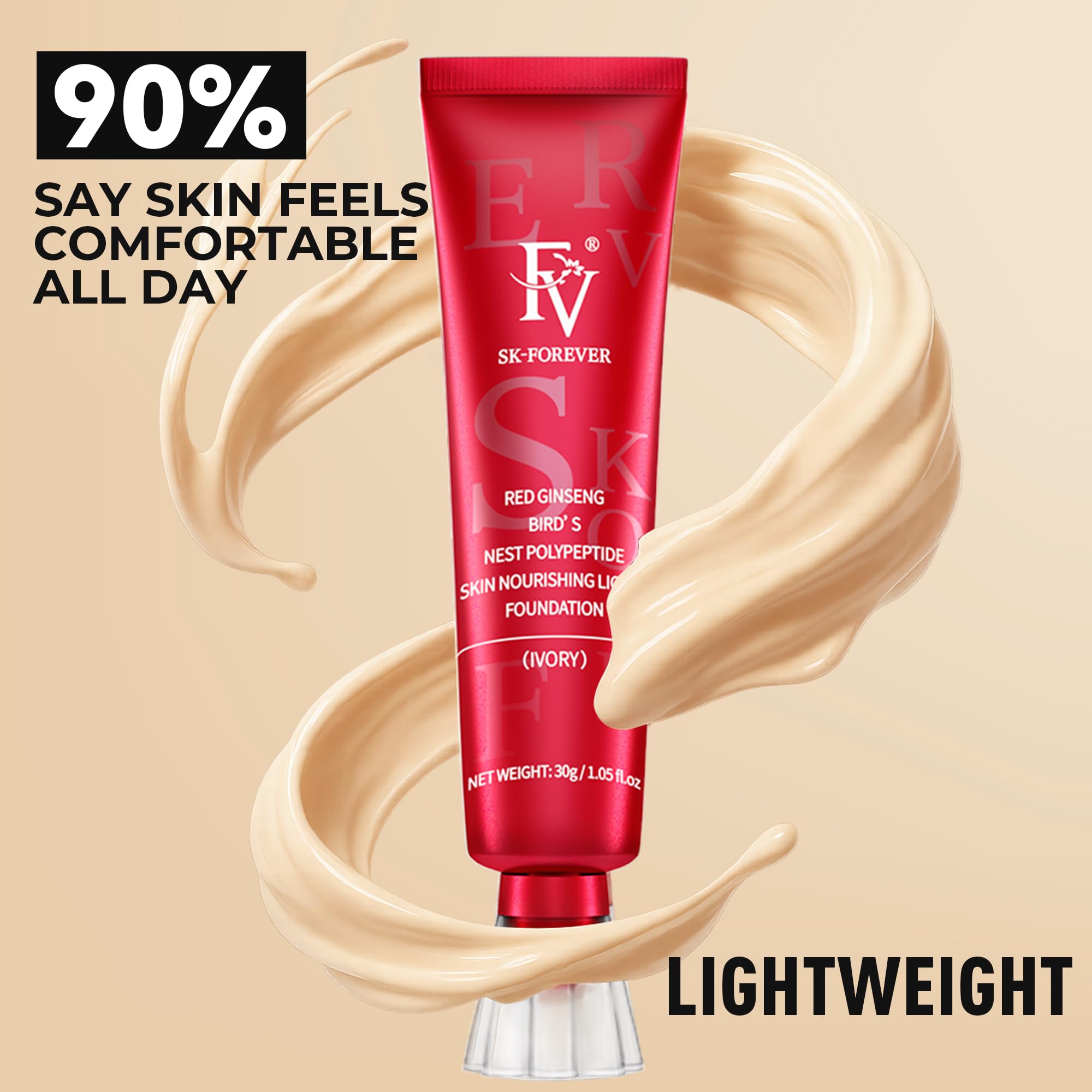 FV foundation lifestyle model wearing day look with lasting oil control