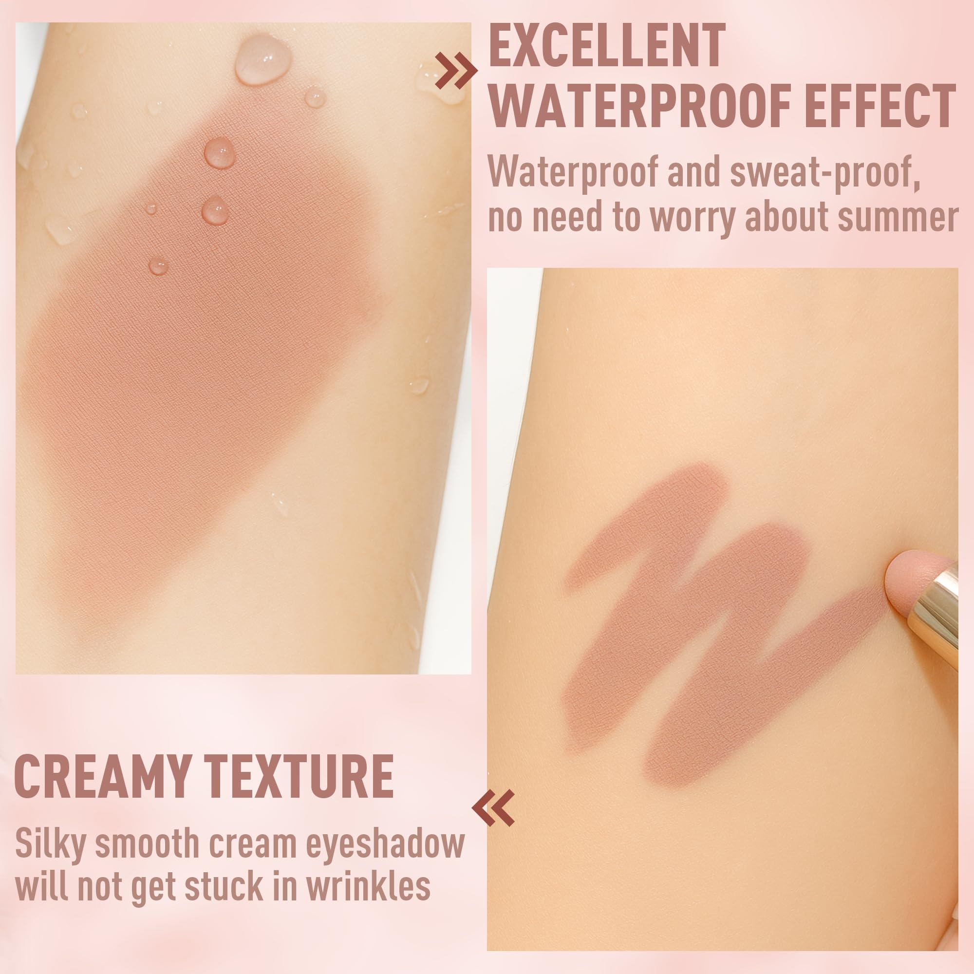 FV sand matte swatch on skin showing creamy smooth texture and coverage