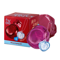 fwee front packaging showing compact pot and keychain for easy storage