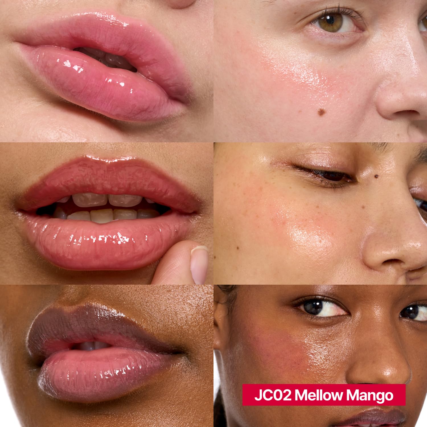 fwee open pot revealing Mellow Mango jelly, easy fingertip pick-up