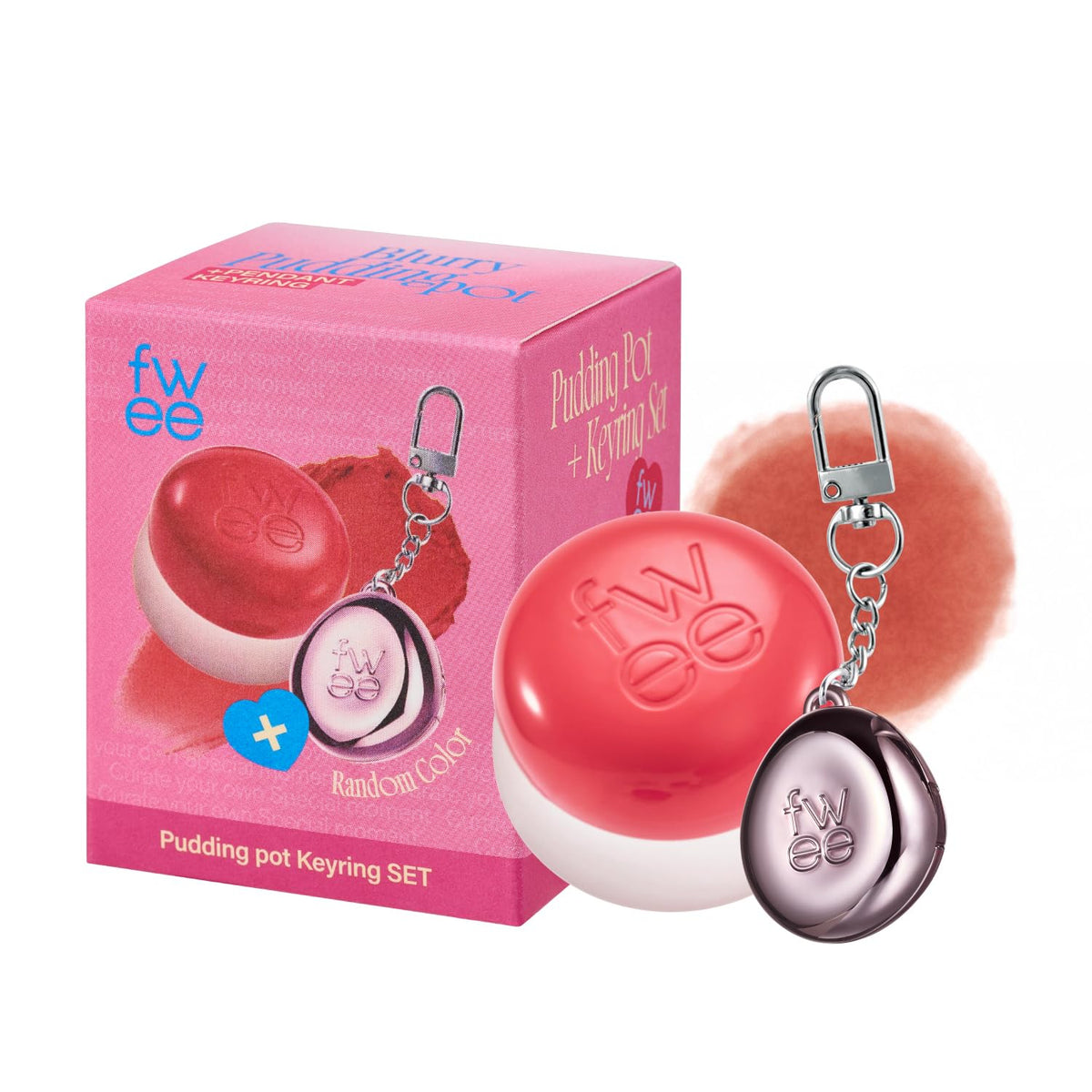 fwee packaging front view shows compact pot and clear label, great for travel