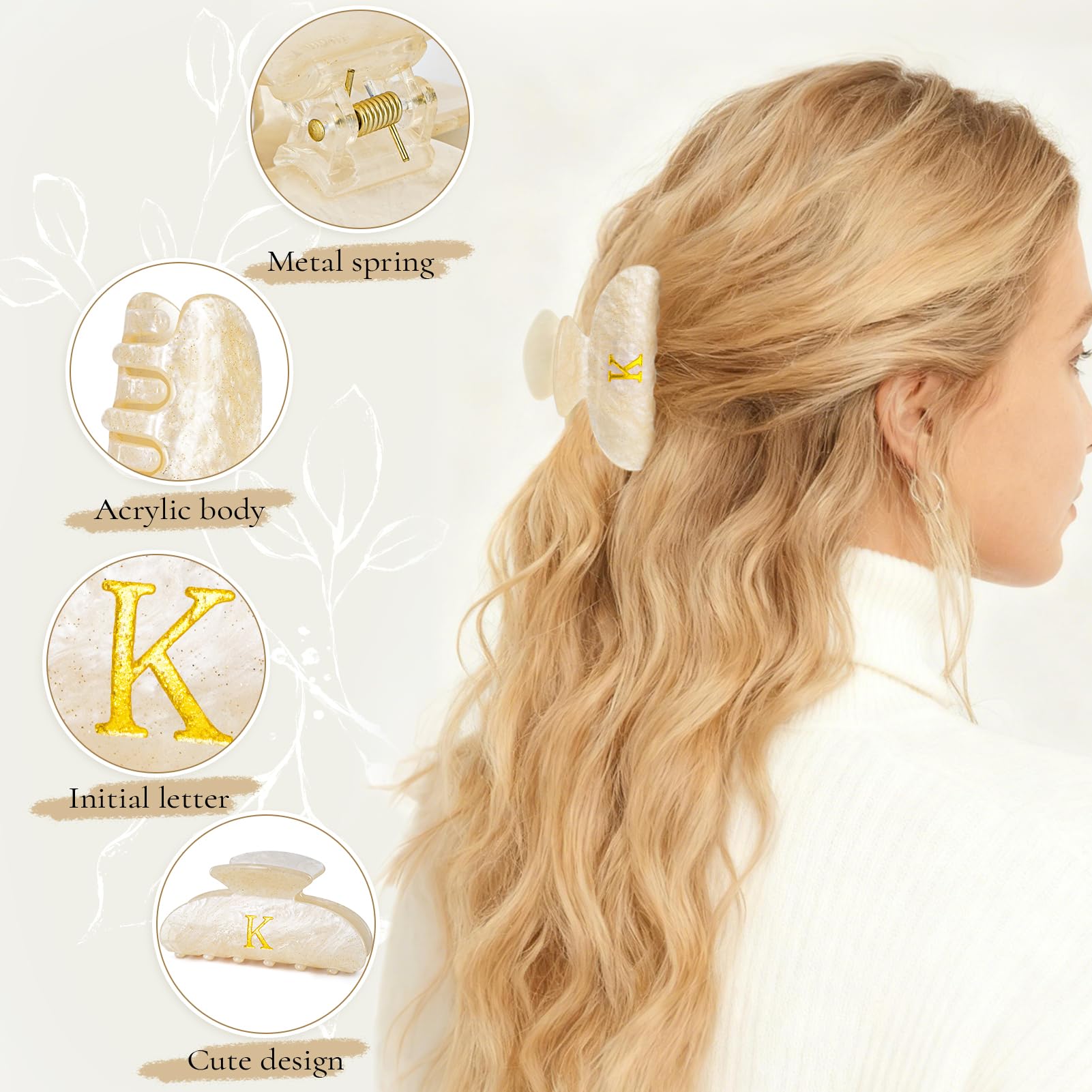 Fycert color range of five clips illustrating outfit-matching versatility and color options