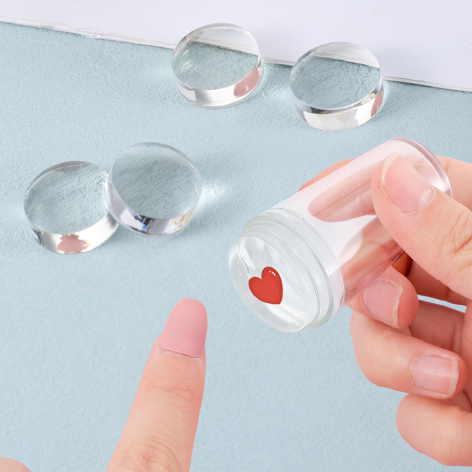 Fyntave lifestyle shot during at-home manicure showing quick French tip application benefit