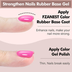 FZANEST brush applying gel to nail demonstrating easy control