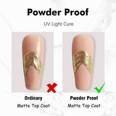 FZANEST applied on nail tip demonstrating velvet finish and quick cure