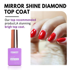 FZANEST being applied on a natural nail to add structure and strength