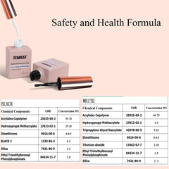 FZANEST bottle next to LED lamp showing fast curing under LED/UV benefit