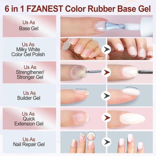 FZANEST brush texture close-up showing thick gel for controlled application