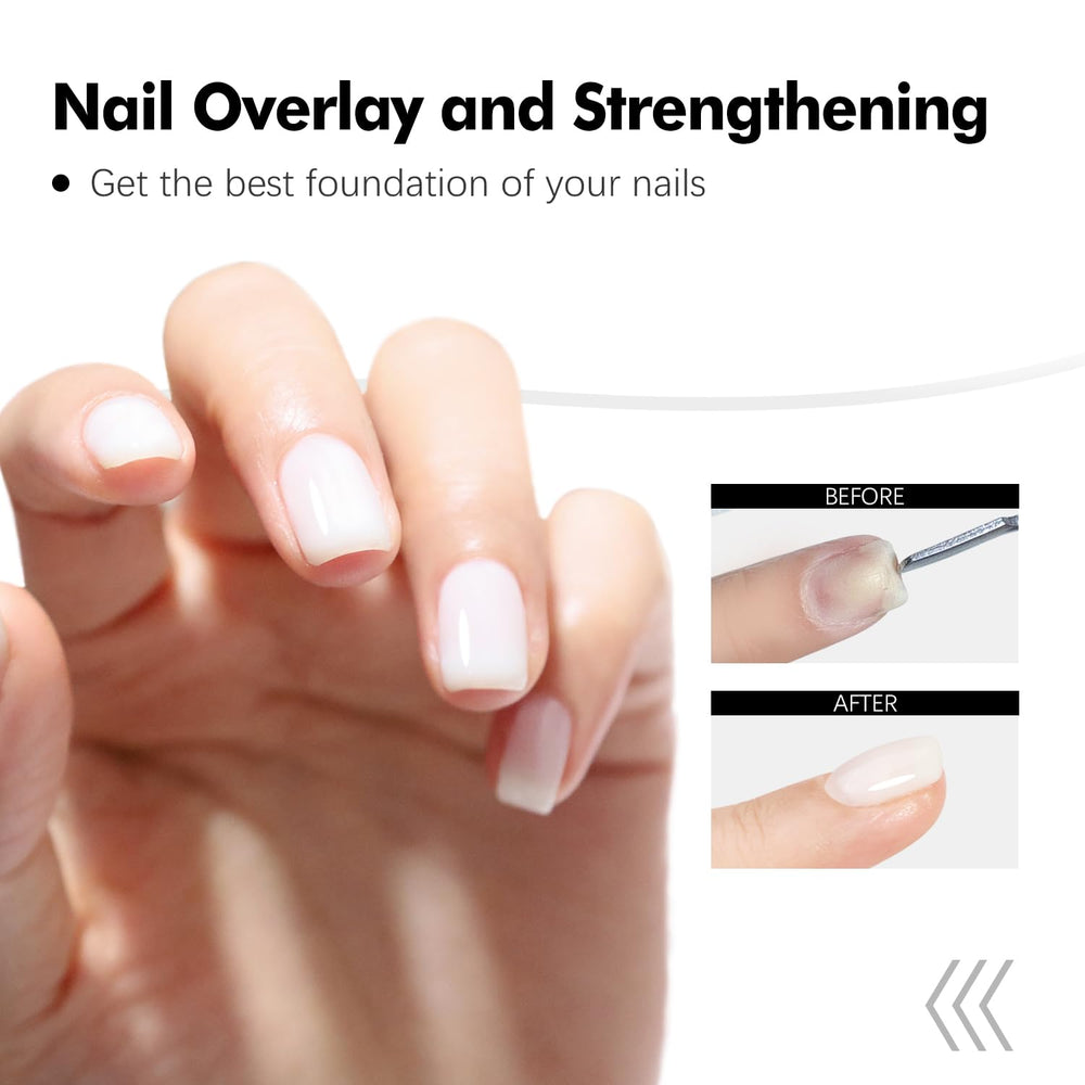 FZANEST nail repair before and after demonstrating smooth even surface benefit