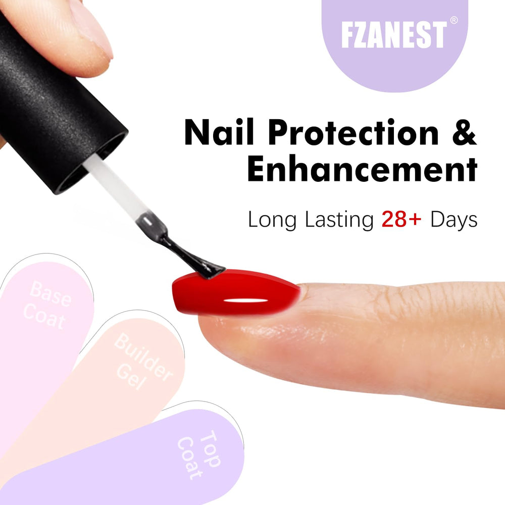 FZANEST three 15ml bottles beside a ruler to show compact 15ml size and travel-friendly benefit