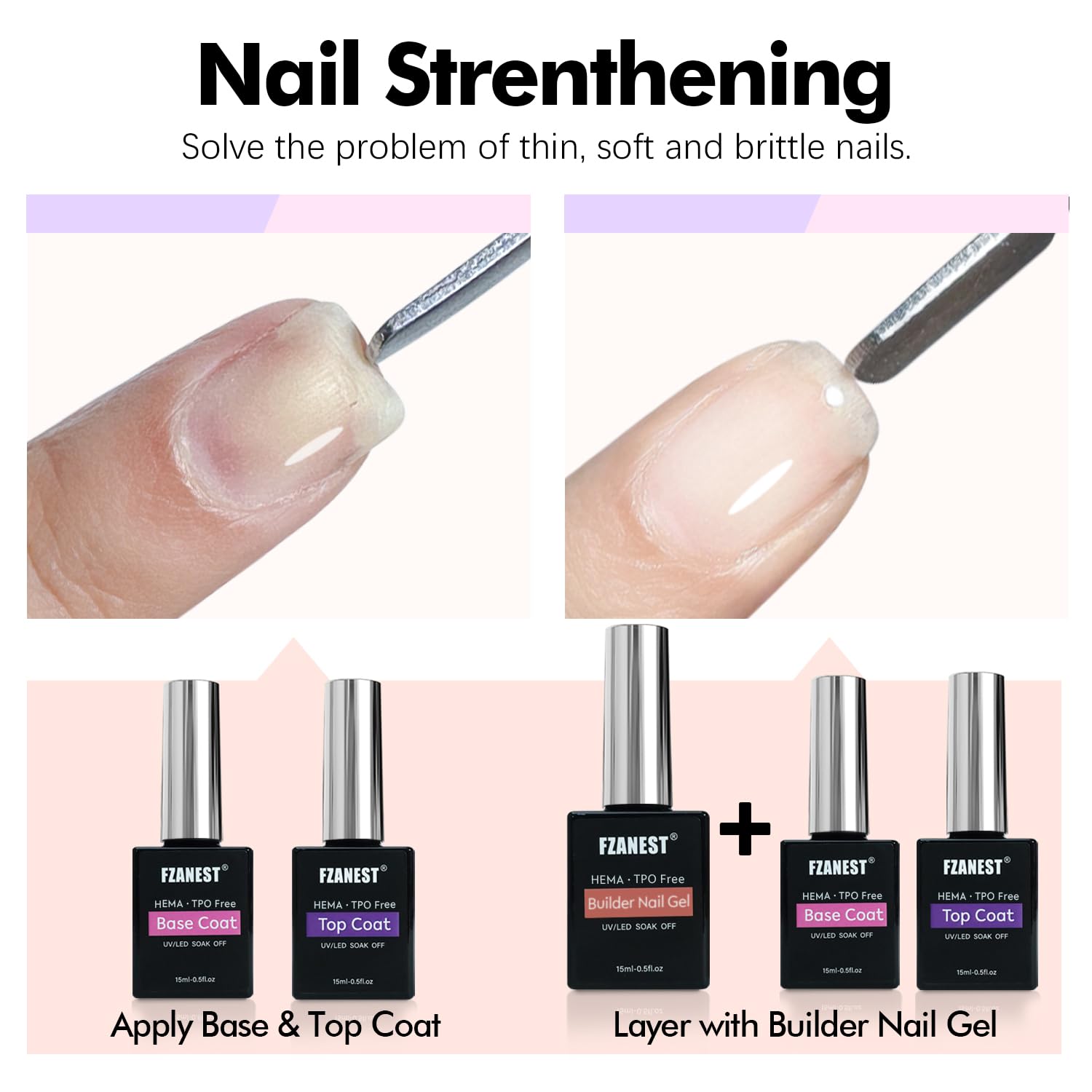 FZANEST gel texture demonstrating self-leveling flow for smooth even coverage benefit
