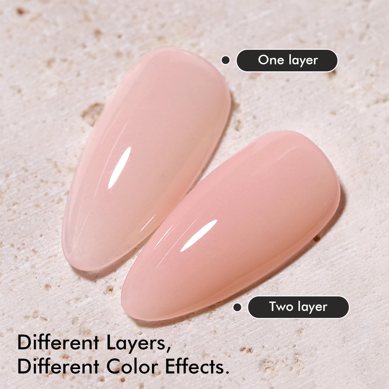 FZANEST brush stroke close-up displaying smooth jelly texture for even coverage