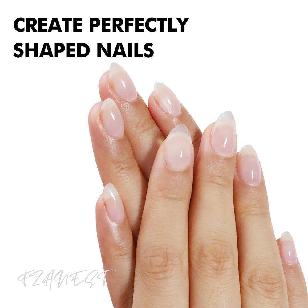 FZANEST DIY manicure setup with lamp and tools promoting salon results
