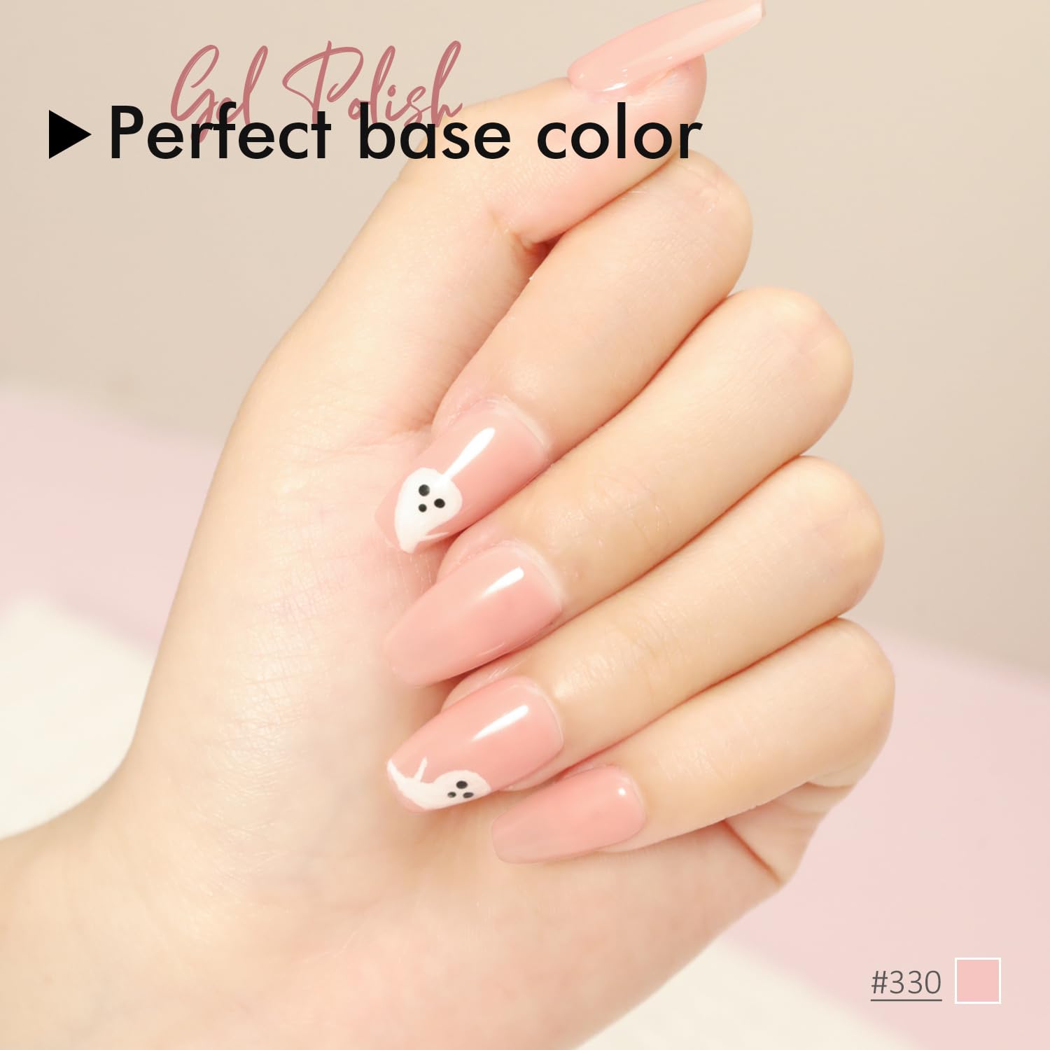 FZANEST French manicure example with nude base highlighting natural look