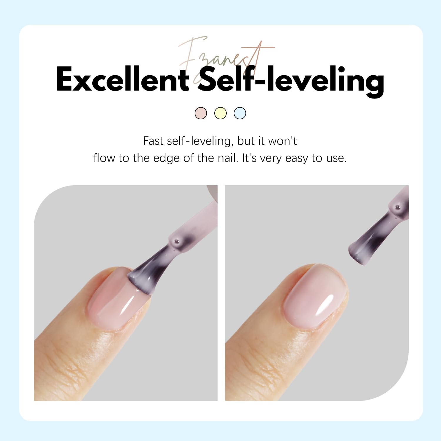 FZANEST French tip demo on nails, illustrating clean smile-line results