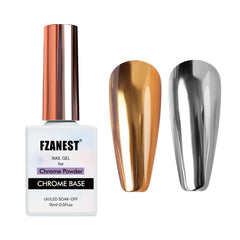 FZANEST bottle front view showing chrome base top coat and easy storage benefit