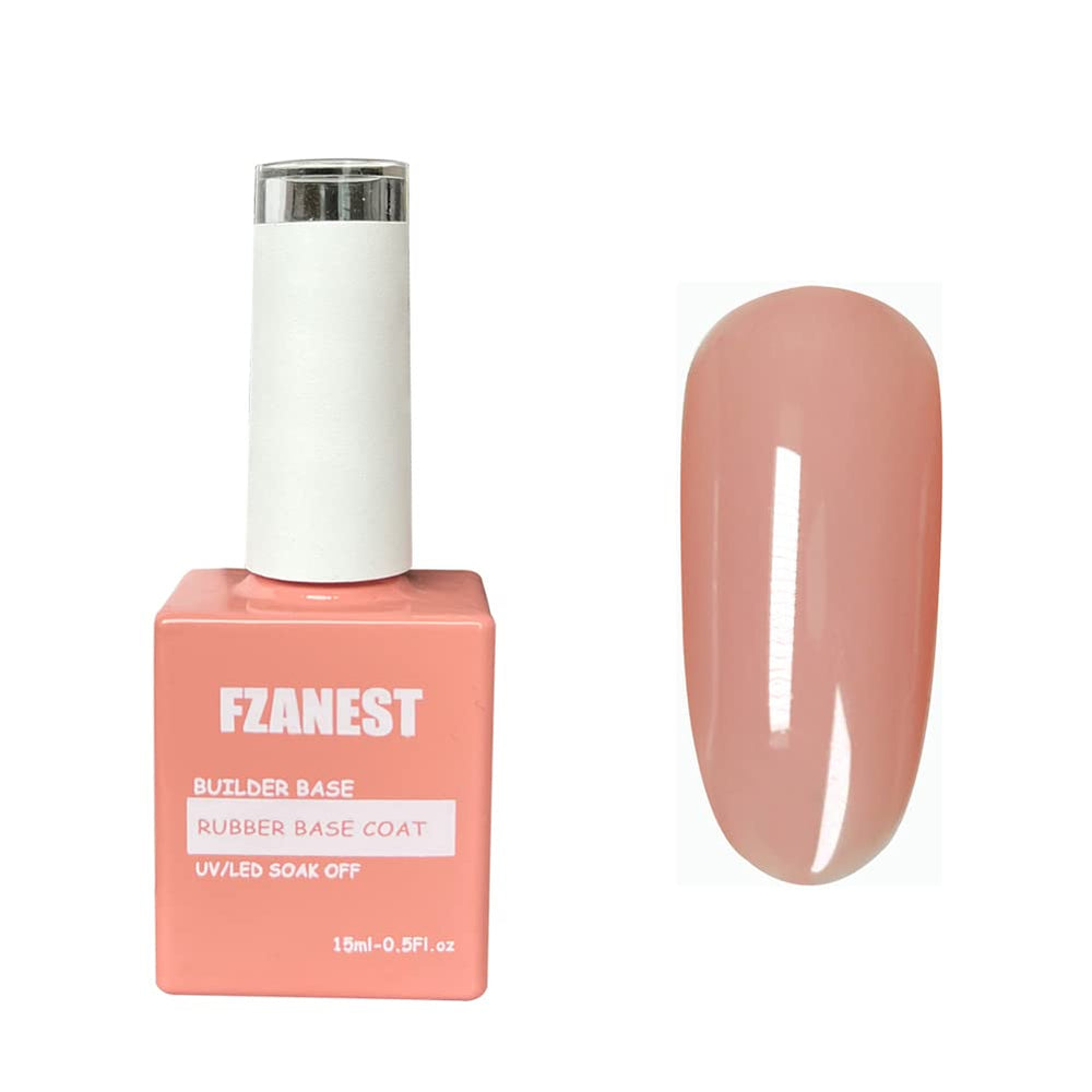 FZANEST front bottle showing nude builder base gel and benefits