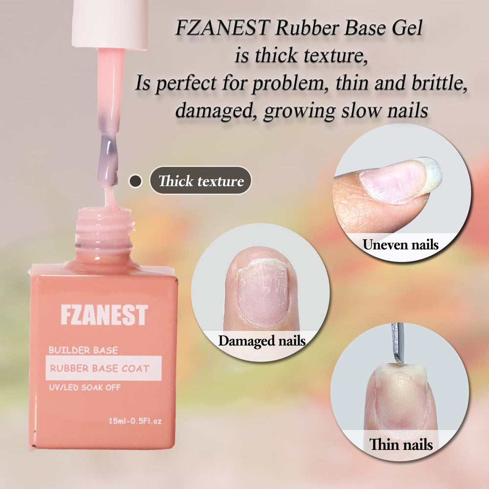 FZANEST gel texture swatch showing self-leveling smooth finish
