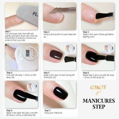 FZANEST manicure scene on table showing natural-looking, professional results