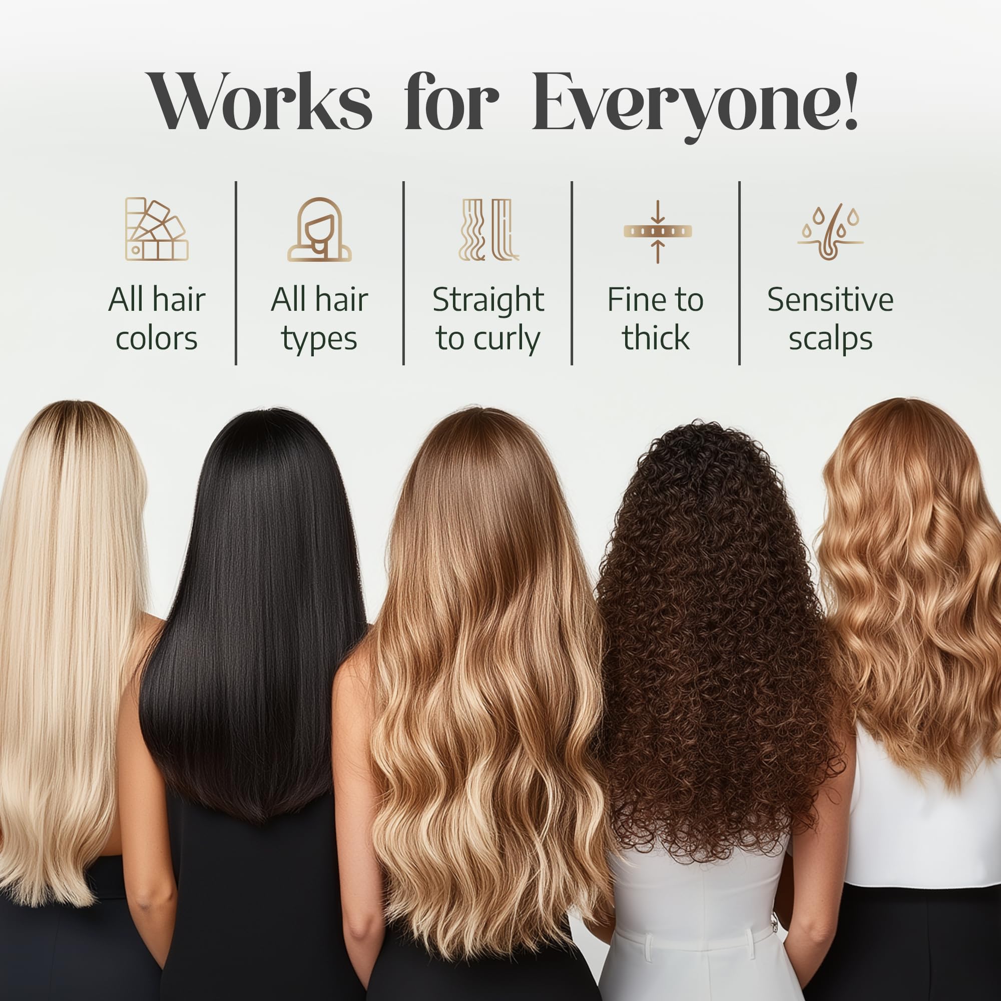 G-Fusion application on scalp showing root targeting for instant lift