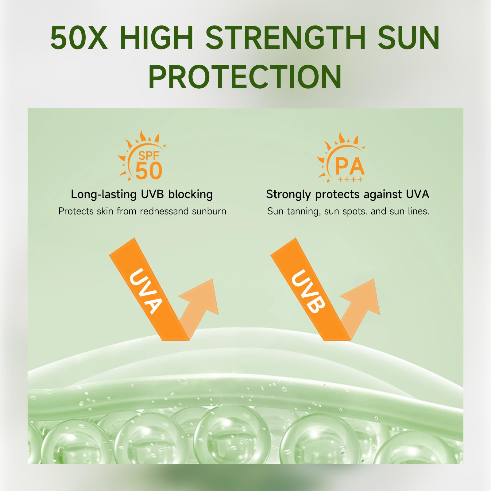 Applying Gaayou Centella sunscreen stick on cheek for fast, non-greasy protection