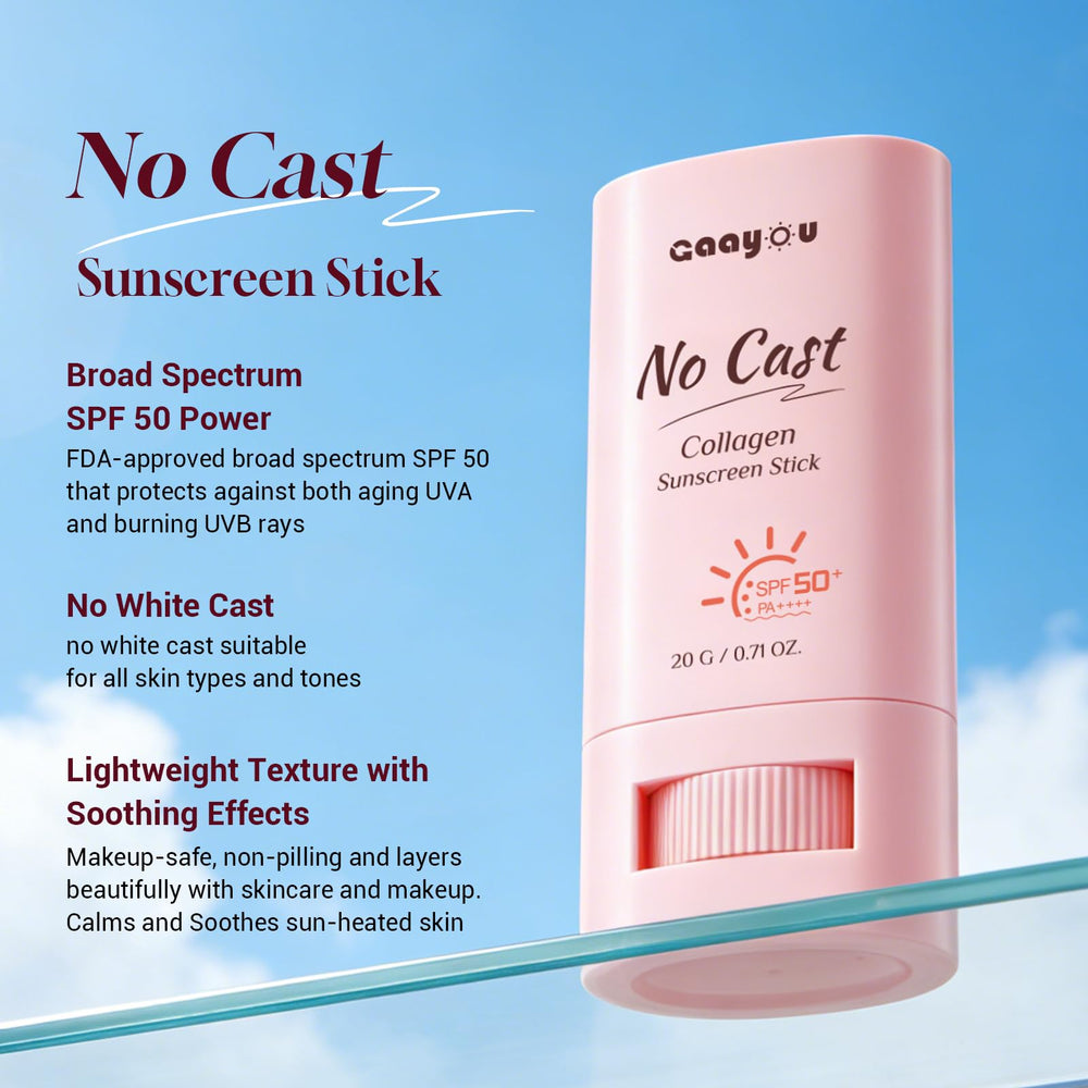 Gaayou applying sun stick to cheek for quick, even protection