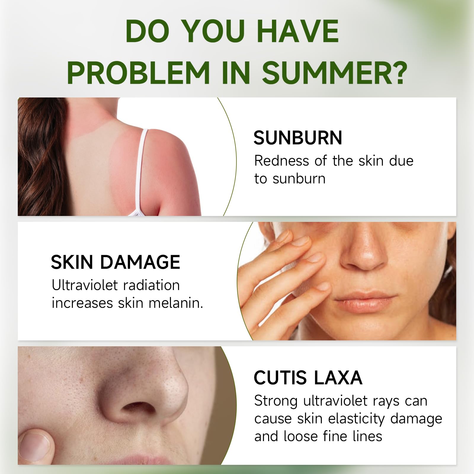 Gaayou centella sunscreen ingredient label highlighting centella and niacinamide benefit