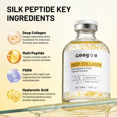 Gaayou open ampoule with serum pouring demonstrating easy single-use application