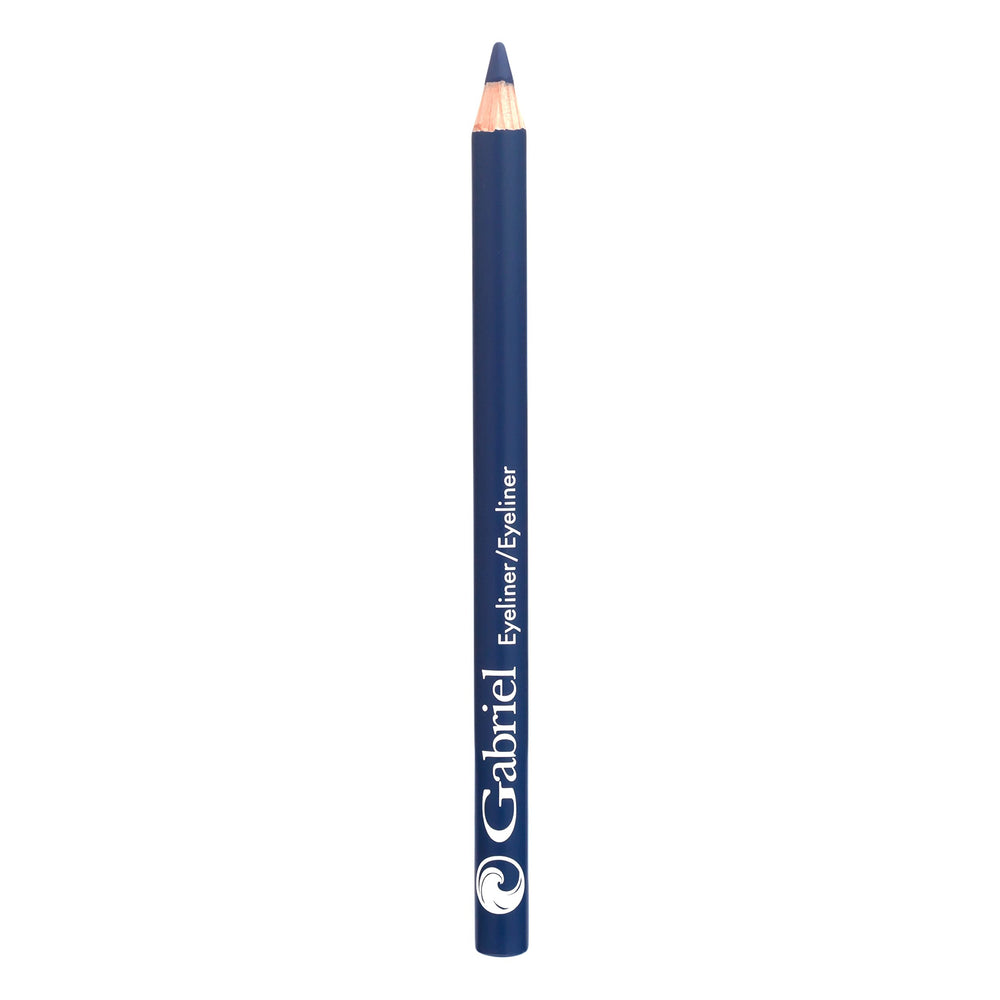 Gabriel Cosmetics navy eyeliner pencil tip close-up for precise application