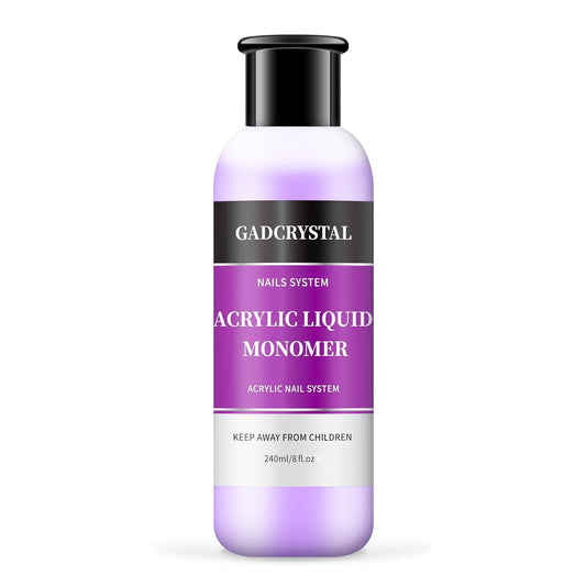 Gadcrystal front bottle showing 240ml size and professional presentation benefit