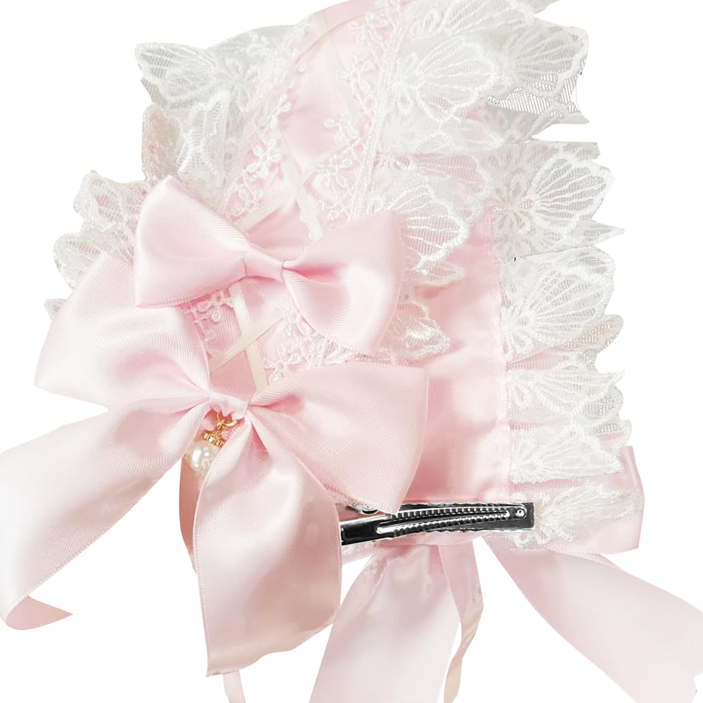 GadgetNova headband worn with maid cosplay, enhances costume with charming detail
