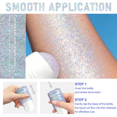 GADMLURY chunky mermaid sequins and holographic particles texture closeup