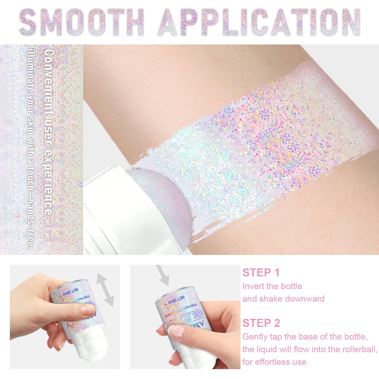 GADMLURY glitter texture close-up highlighting holographic flakes and chunky sequins