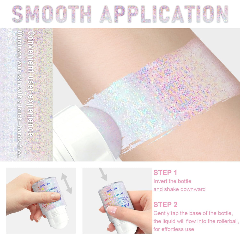 GADMLURY glitter texture close-up highlighting holographic flakes and chunky sequins