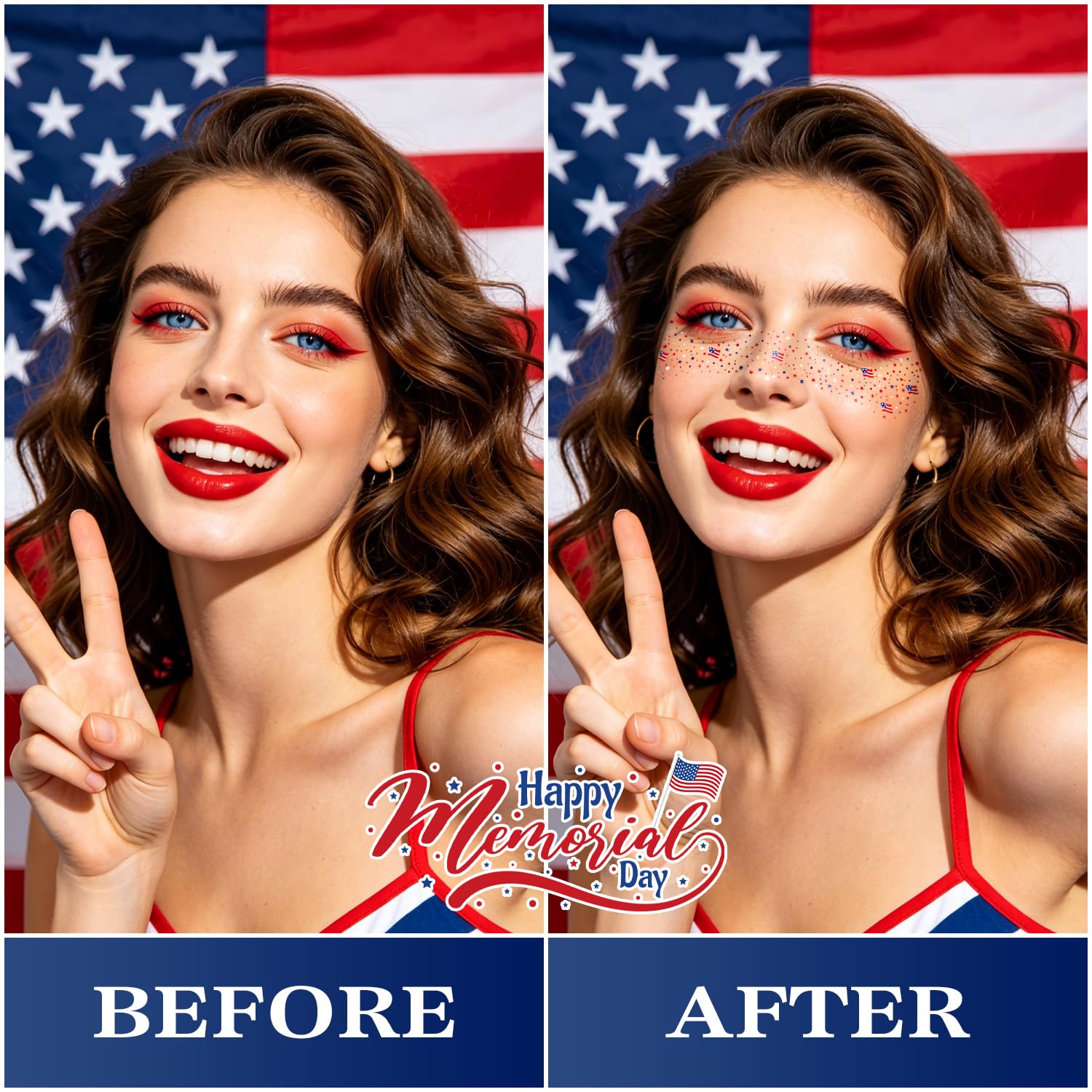 GADMLURY eye-area cluster accent, boosts eye makeup impact
