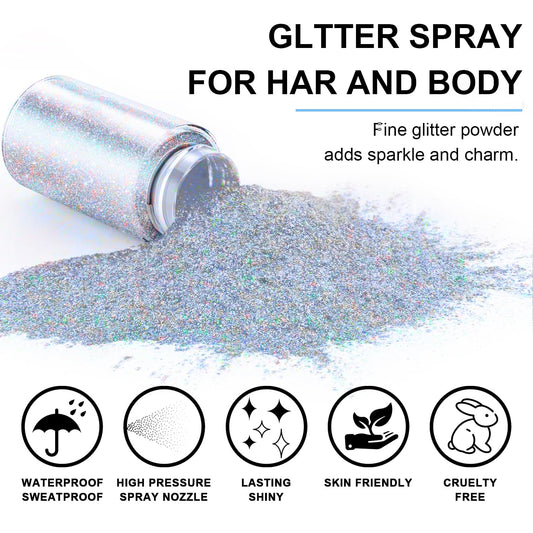 GADMLURY close-up of extra-fine glitter texture providing smooth shimmer