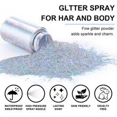 GADMLURY close-up of extra-fine glitter texture providing smooth shimmer