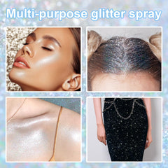 GADMLURY hair highlights with rainbow sparkles for eye-catching style