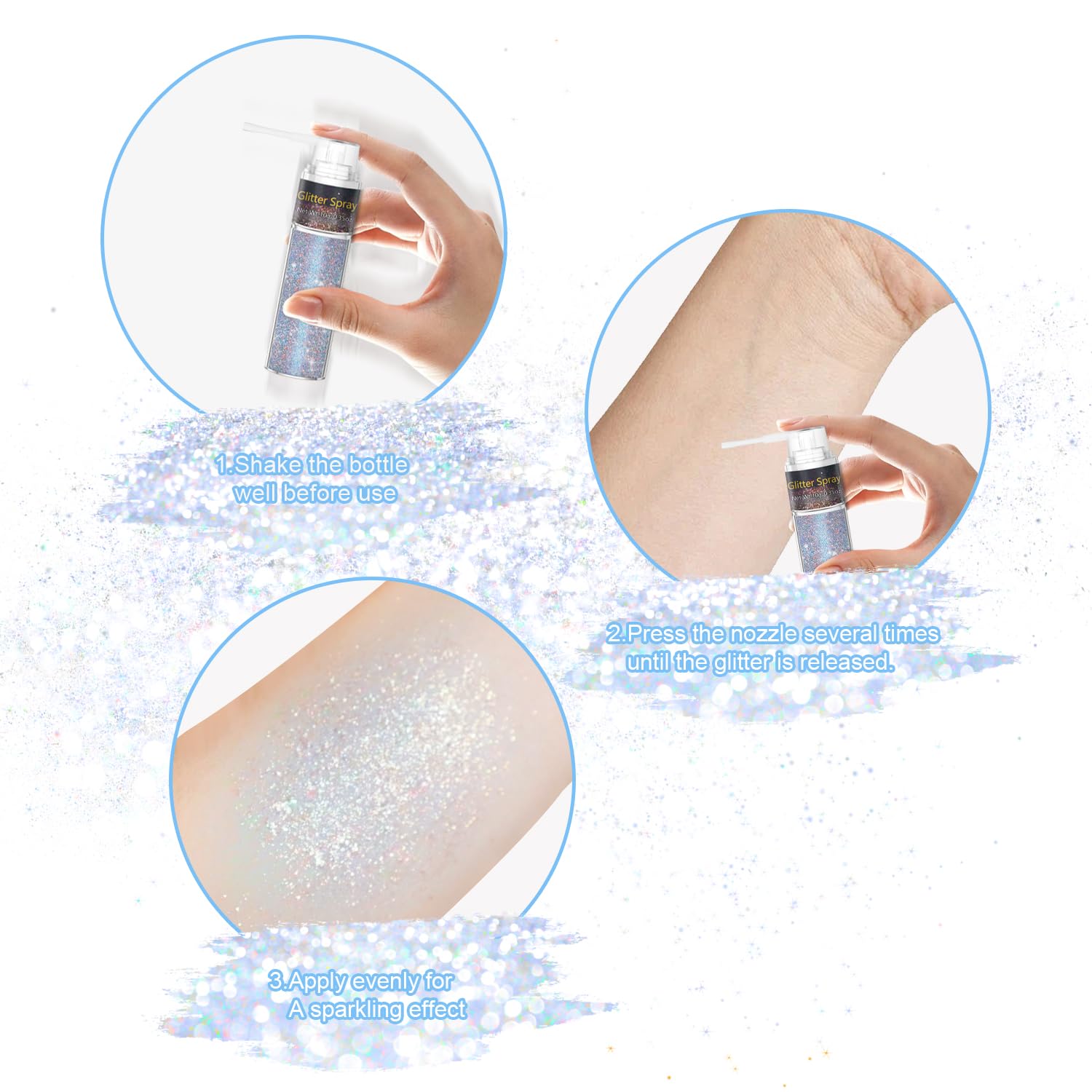 GADMLURY glitter scattered on garment adding festival-ready shine