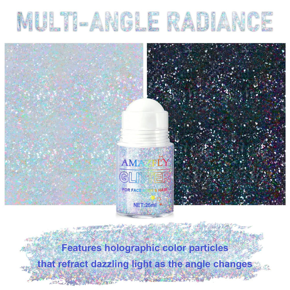 GADMLURY glitter gel applied on forearm showing even, clump‑free shimmer