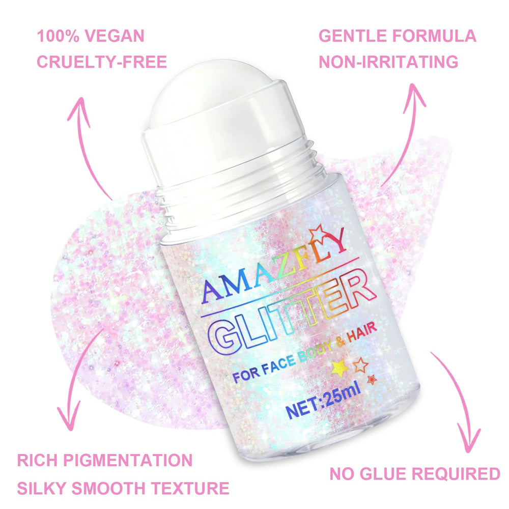 GADMLURY hair highlight with glitter adding multi-dimensional sparkle to strands