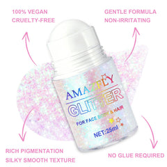 GADMLURY hair highlight with glitter adding multi-dimensional sparkle to strands
