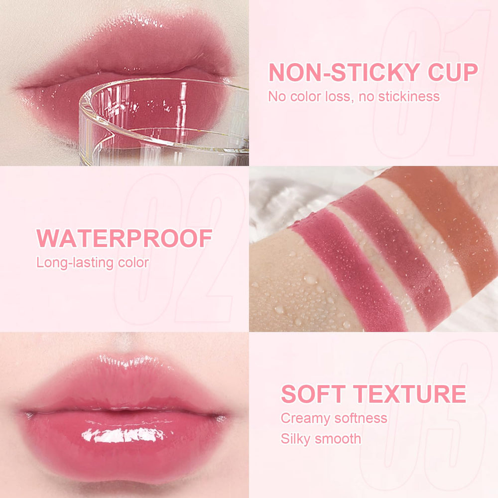 GADMLURY before and after lip visual illustrating added shine