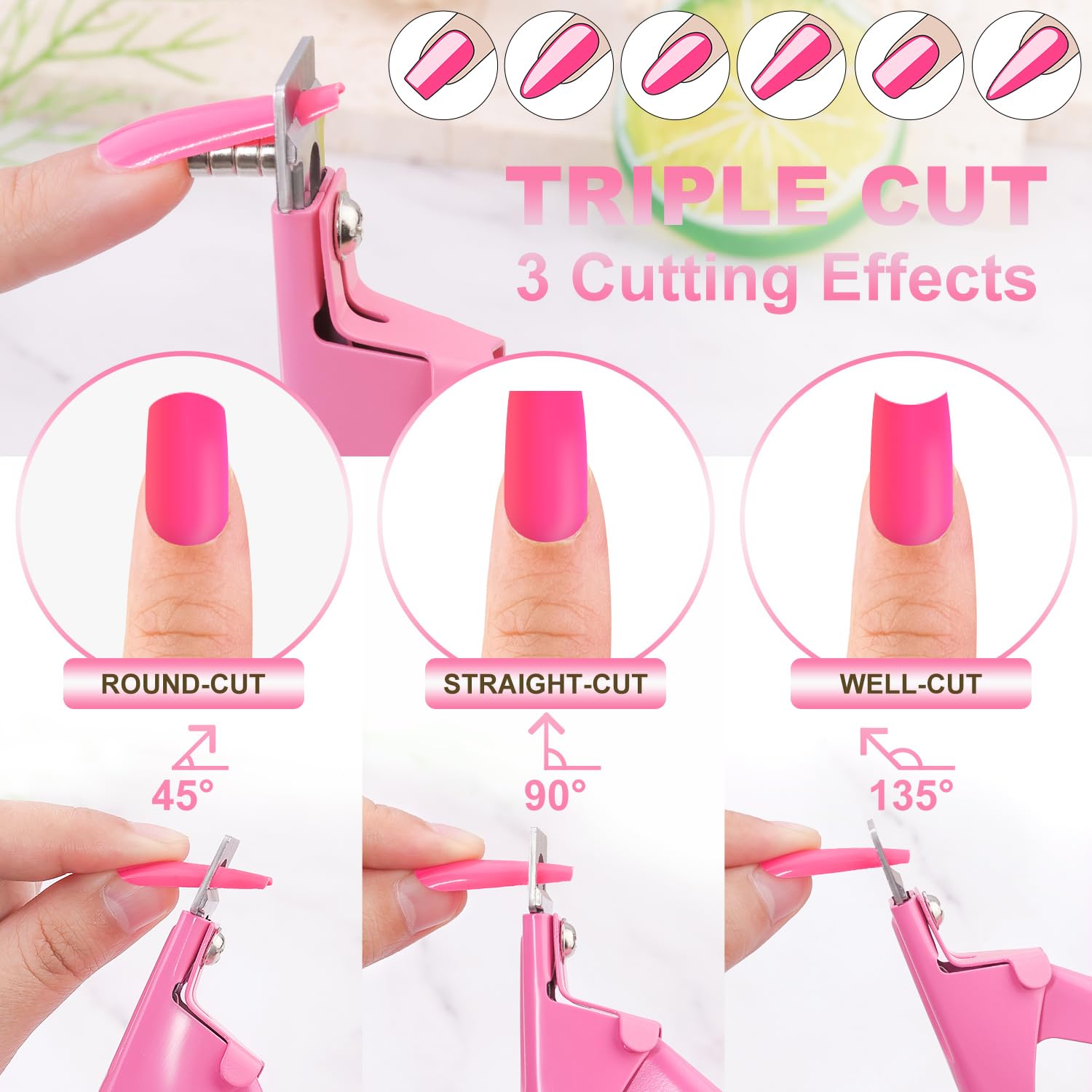 GA&EN clipper angle adjustment demo showing three angle positions benefit precise shaping