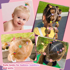 GA&EN colorful spread of elastics and scrunchies for styling ideas
